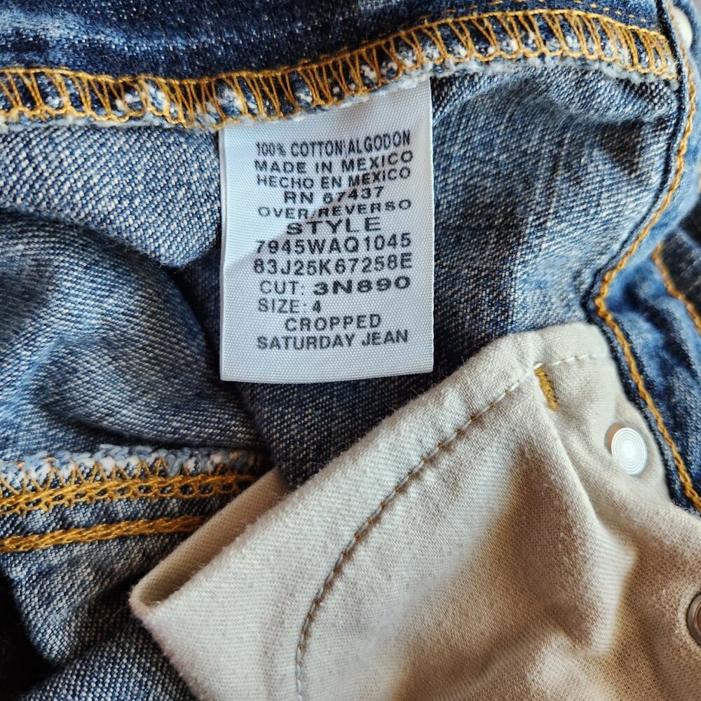 Vintage Polo Jeans Co Ralph Lauren Pants Boys Size 4 Denim Straight Leg Blue - Picture 9 of 9